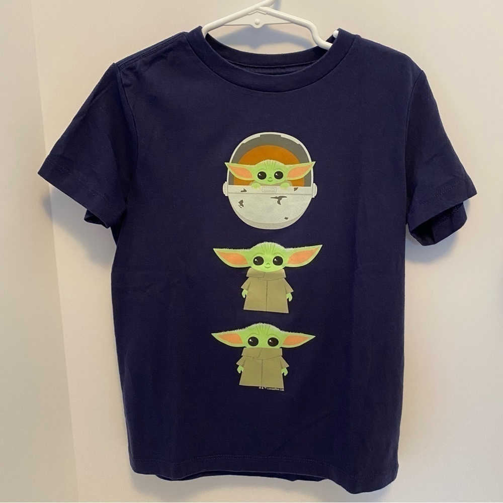 Old Navy Mandalorian Grogu & Star Wars Darth Vader Short Sleeve T-Shirts Size XS - Picture 2 of 9